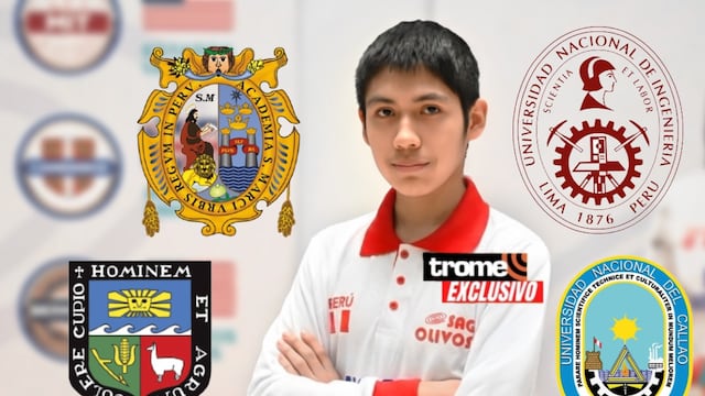 Ángel Hans Vilca Caqui, de 17 años, es primer puesto del cómputo general en admisión a San Marcos y a la UNI. También superó en puntaje a postulantes de la Universidad del Callao y de la Agraria. (Entrevista y foto composición: Isabel Medina / Trome).