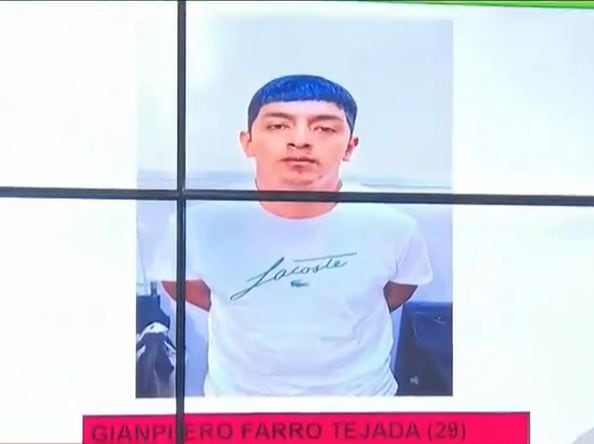 Gianpiero Farro Tejada fue capturado por el crimen de Romario Cartagena y Tamara Chávez