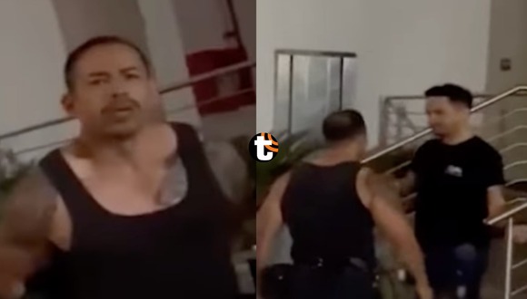 Policía causa polémica al sacarse el uniforme oficial para pelearse con un intervenido en Piura. Video: Exitosa