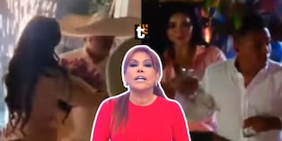 Magaly Medina chanca a Christian Cueva por robarse el show en el cumpleaños de Pamela Franco.