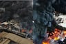 ¡Infierno en Lurín! Voraz incendio consume complejo industrial de químicos y whisky y obliga a desplegar más de 20 unidades de bomberos