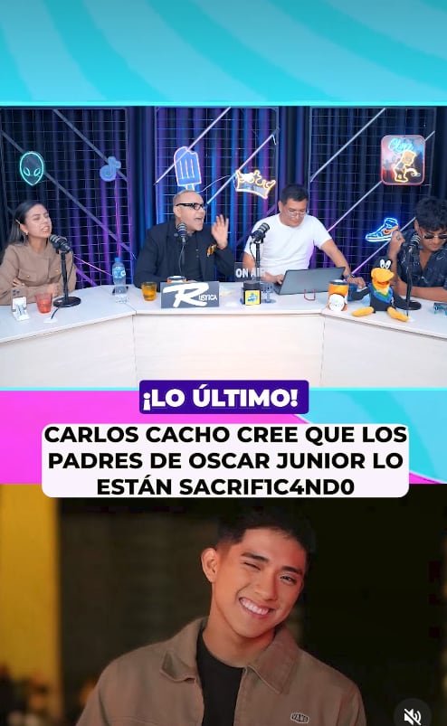 Carlos Cacho chanca a Óscar Custodio por darle la posta a su hijo Óscar Junior en medio de la denuncia de Naldy Saldaña.