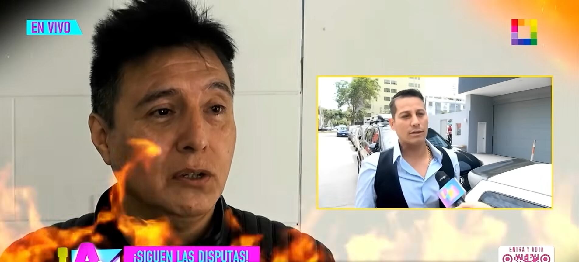 Miembros de Skándalo critican a Luigui Carbajal. (Foto: Willax)