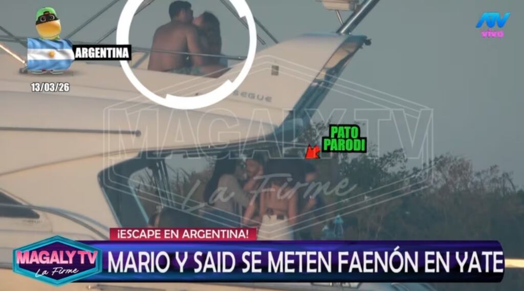 Francho Sierralta besando a otra mujer
