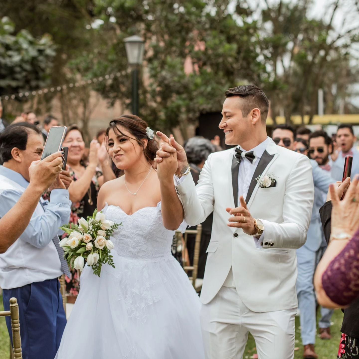 Luigui Carbajal y su esposa Diana García