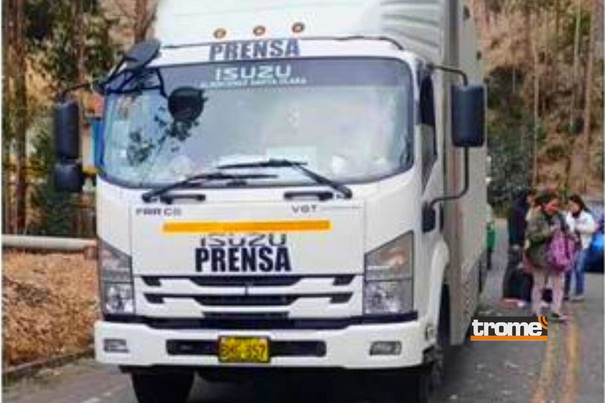 Movilidad de GOLPERU quedó atrapada en carretera a 10 kilometros del estadio (Foto: @golperu)