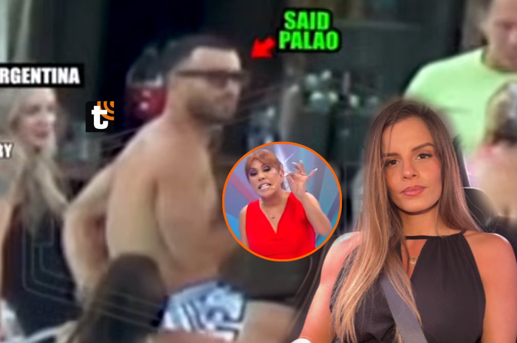 Magaly Medina se dio cuenta de que Said Palao usó en juerga en Argentina el mismo traje de baño que lució en la pedida de mano a Alejandra Baigorria.