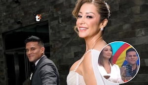 Karla Tarazona revisa el celular de Christian Domínguez en vivo y queda en shock con lo que encontró