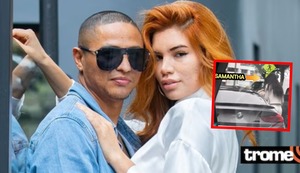 Recogen a Samantha Batallanos en auto de lujo para ir a HOTEL mientras Maicelo estaba en su restaurante