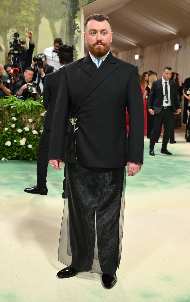MET Gala 2024: Sam Smith en la alfombra roja (Foto: Angela Weiss / AFP)