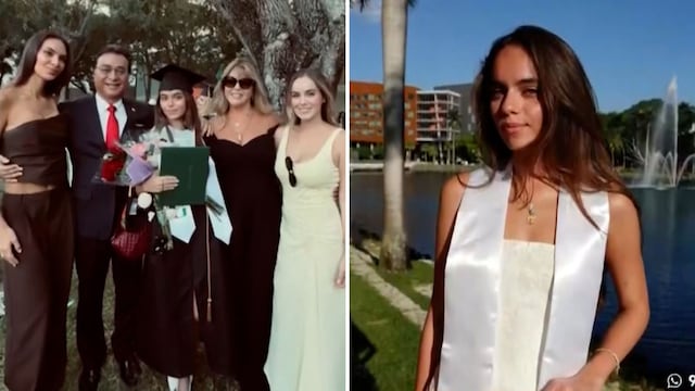 Hermana de Natalie Vértiz se gradúa en Miami y la familia celebra a lo grande