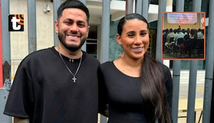 Samahara Lobatón reaparece en iglesia tras denuncia de agresión de Bryan Torres: “Sé fuerte y valiente”