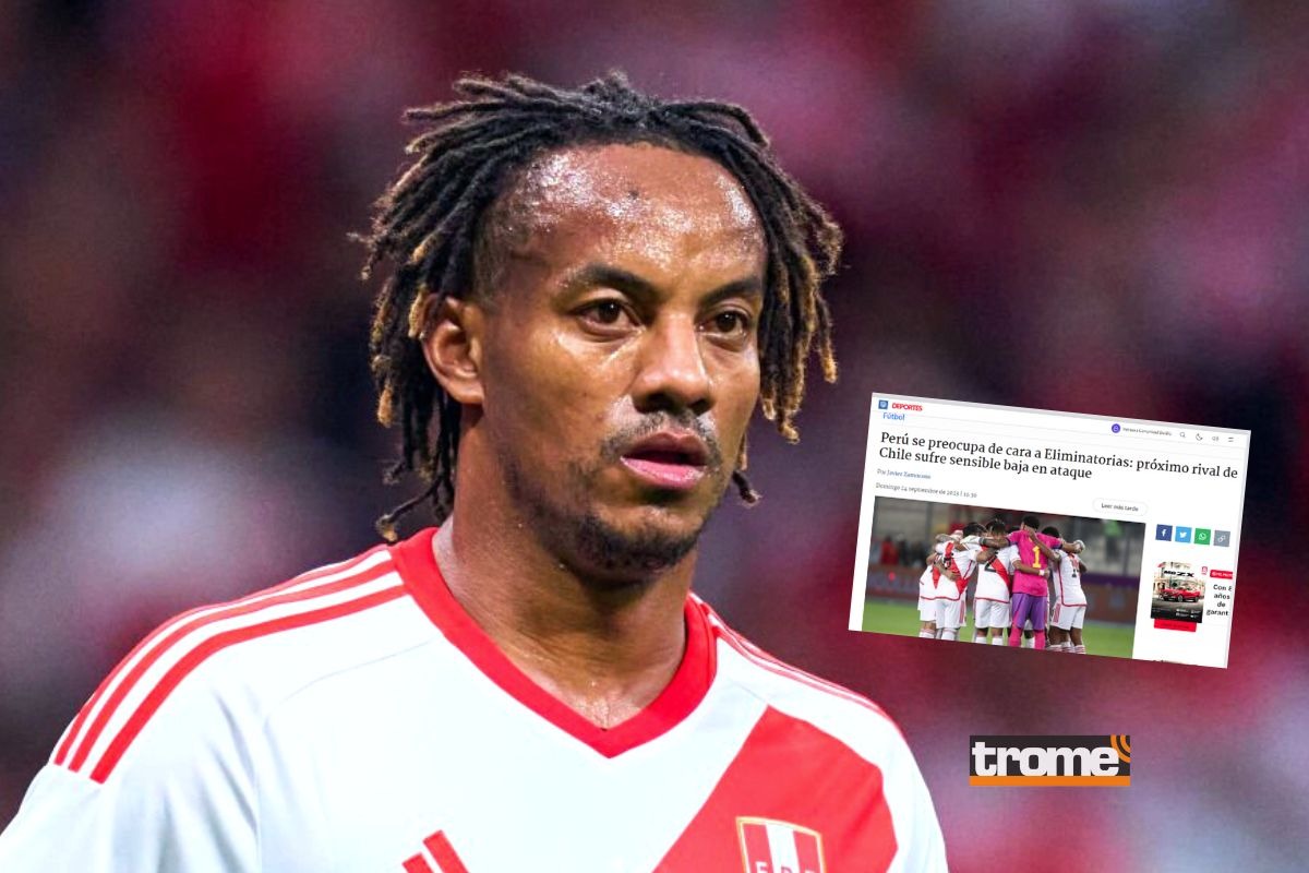 Baja de André Carrillo fue la noticia destacada para la prensa de Chile (Foto: AFP)
