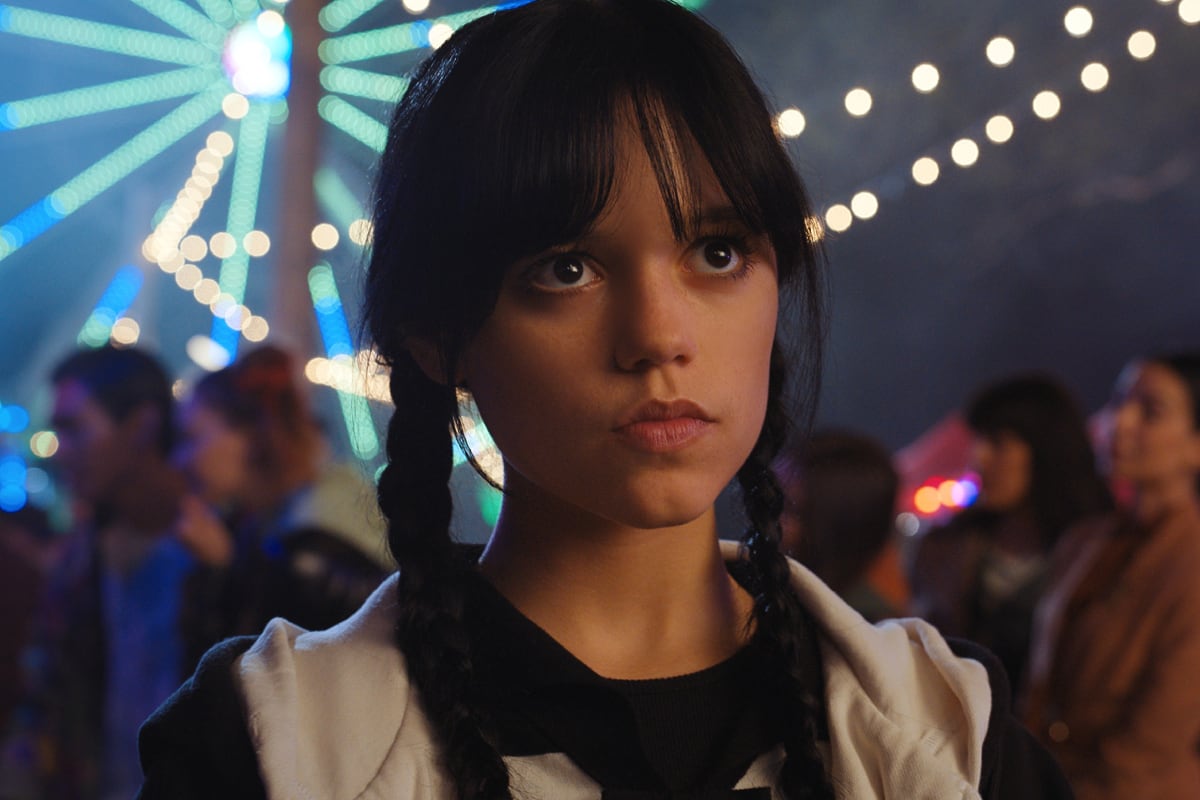 Jenna Ortega como Merlina Addams en una de las escena de "Wednesday" (Foto: Netflix)