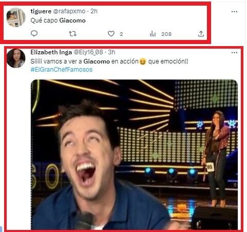 Fans de Giacomo Bocchio vuelven tendencia al chef peruano con mensajes de “amor”. (Foto: Twitter).