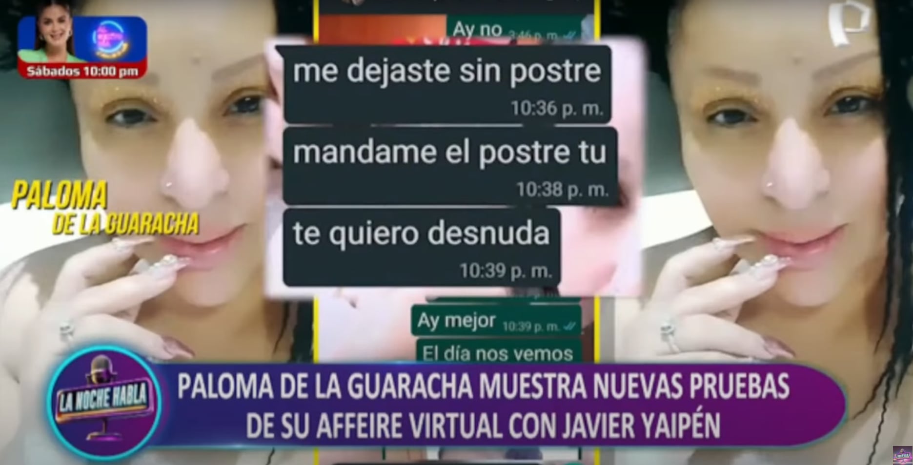 Exponen a Javier Yaipén con supuestos candentes chats que habría tenido con la figura mediática. (Foto: La noche habla)