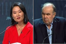 Keiko a López Aliaga en el debate: “La mayoría de los peruanos quieren que vayamos a la segunda vuelta”