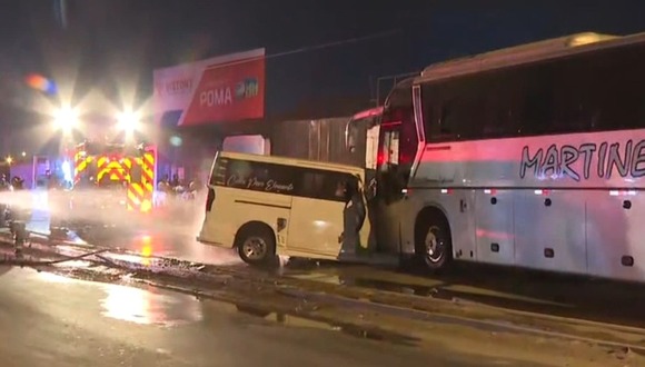TROME | Choque de combi y omnibus en Lurín (Canal N)