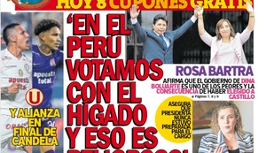 ‘EN EL PERÚ VOTAMOS CON EL HÍGADO Y ESO ES PELIGROSO’