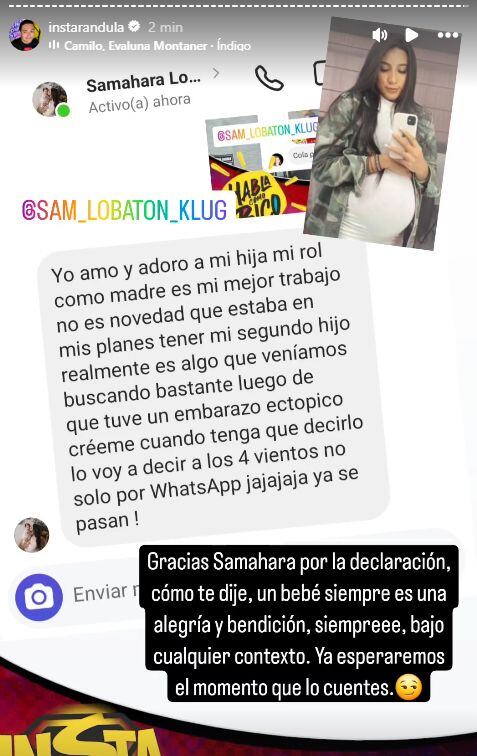 Samahara Lobatón se pronuncia tras rumores de embarazo