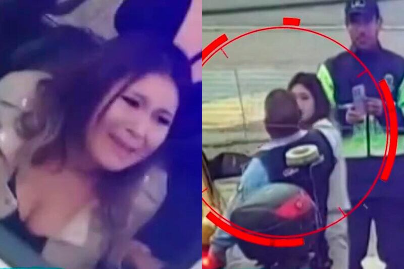 Mujer escupe, insulta y agrede a serenos por negarse a pagar a taxista. (Foto: ATV)