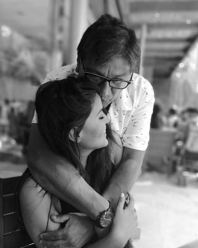 Su padre es uno de sus motores de vida. Foto: Instagram Claudia Chiroque.