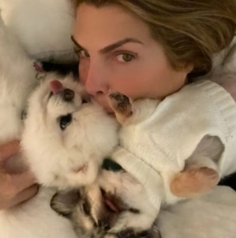 Siempre que puede, publica fotografía de sus mascotas en redes sociales (Foto: Montserrat Oliver / Instagram)