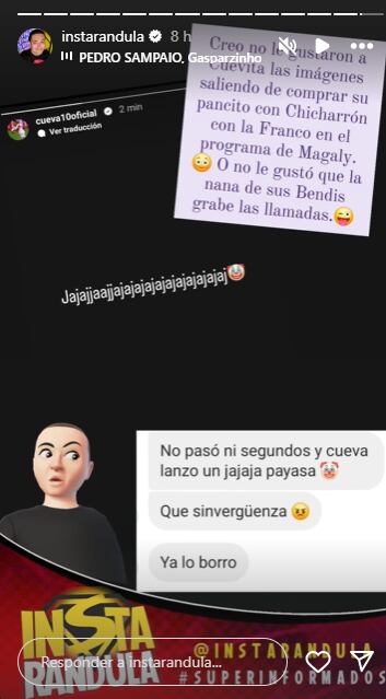 Cueva reacciona a audios con la nana de sus hijos con Pamela López,