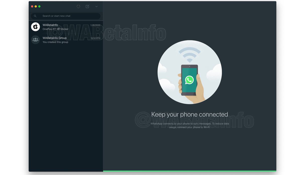 ¿Ya se puede activar el "modo oscuro" en la PC? Conoce este truco de WhatsApp Web. (Foto: WABeta Info)