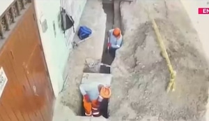 Piura: Rescatan a obrero que quedó atrapado durante derrumbe en socavón