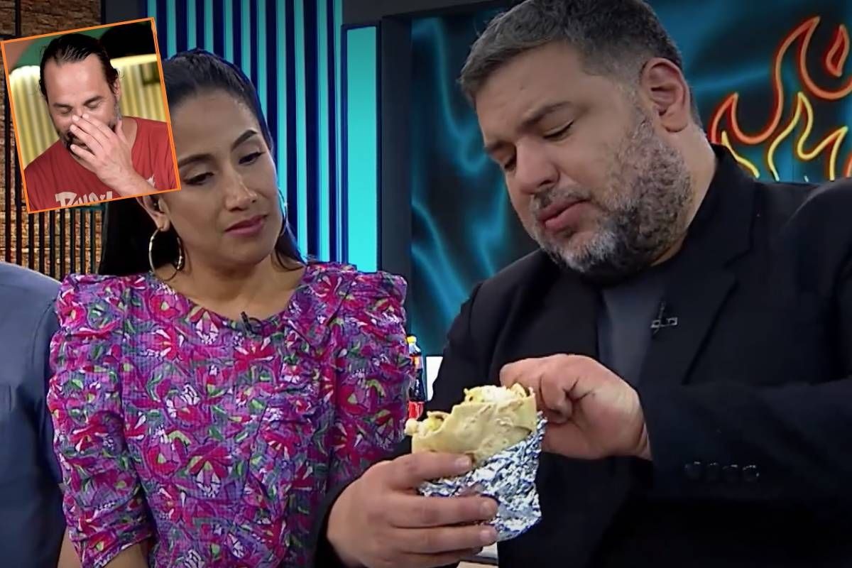 Javier Masías 'destruye' la preparación del Loco Wagner. (Captura El gran chef famosos)