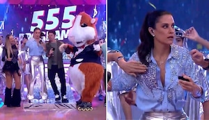 Percance EN VIVO: Cuy de ‘MQM’ arruina el exclusivo atuendo de María Pía Copello