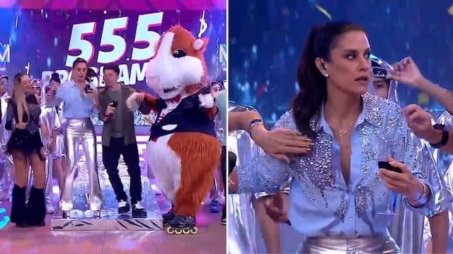 Percance EN VIVO: Cuy de ‘MQM’ arruina el exclusivo atuendo de María Pía Copello