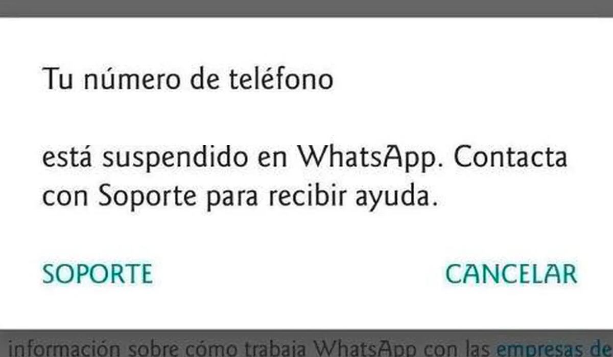 Si te apareció este mensaje, debes tener mucho cuidado. (Foto: WhatsApp)
