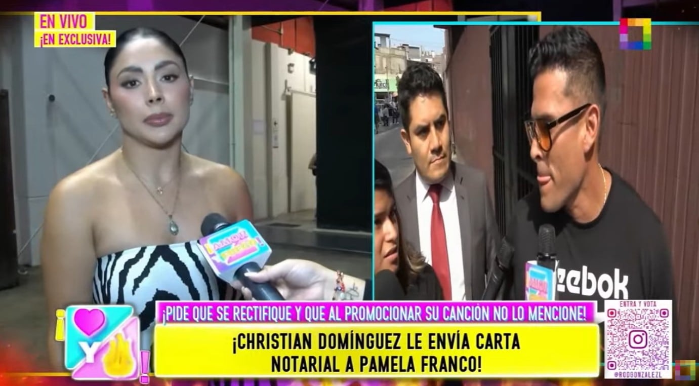 Pamela Franco responde contra Christian tras recibir una carta notarial.