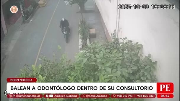 Sicario fue captado por las cámaras. Foto: América noticias