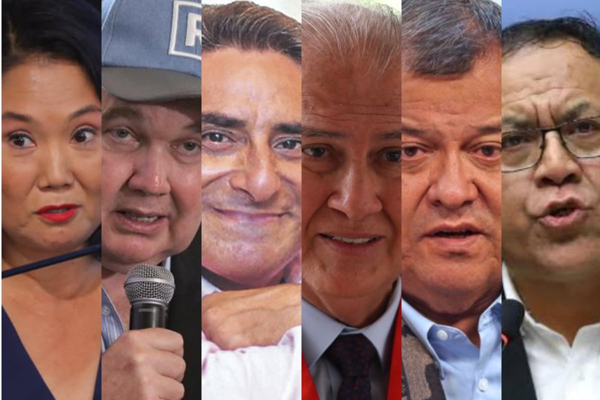 Keiko Fujimori ya se puso primera y Carlos Álvarez alcanza la tercera posición. (Fotos: Composición @gec)