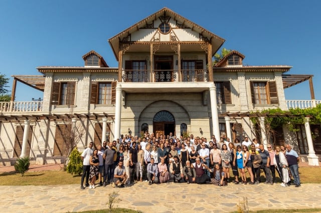 Todo el equipo de "Tierra amarga" (Foto: Tims & B Productions)