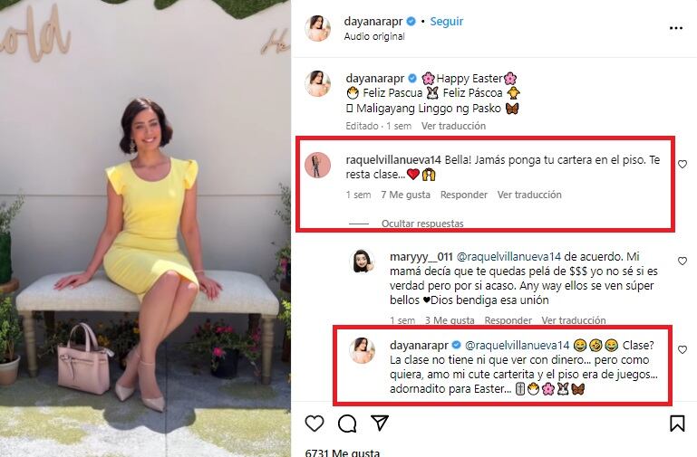 Dayanara Torres le respondió a un usuario que cuestionó su publicación en Instagram (Foto: Dayanara Torres/ Instagram)