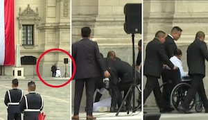 ¡Imprevisto en Palacio de Gobierno! Integrante de la Marina se descompensa antes de ceremonia de Keiko Fujimori