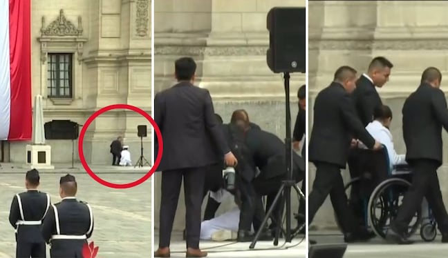 ¡Imprevisto en Palacio de Gobierno! Integrante de la Marina se descompensa antes de ceremonia de Keiko Fujimori