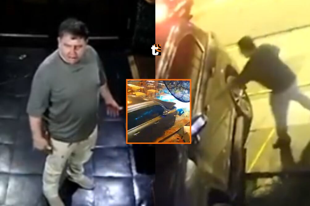 Cámara captó lo que hizo el chofer antes, durante y después de estrellar auto contra restaurante.