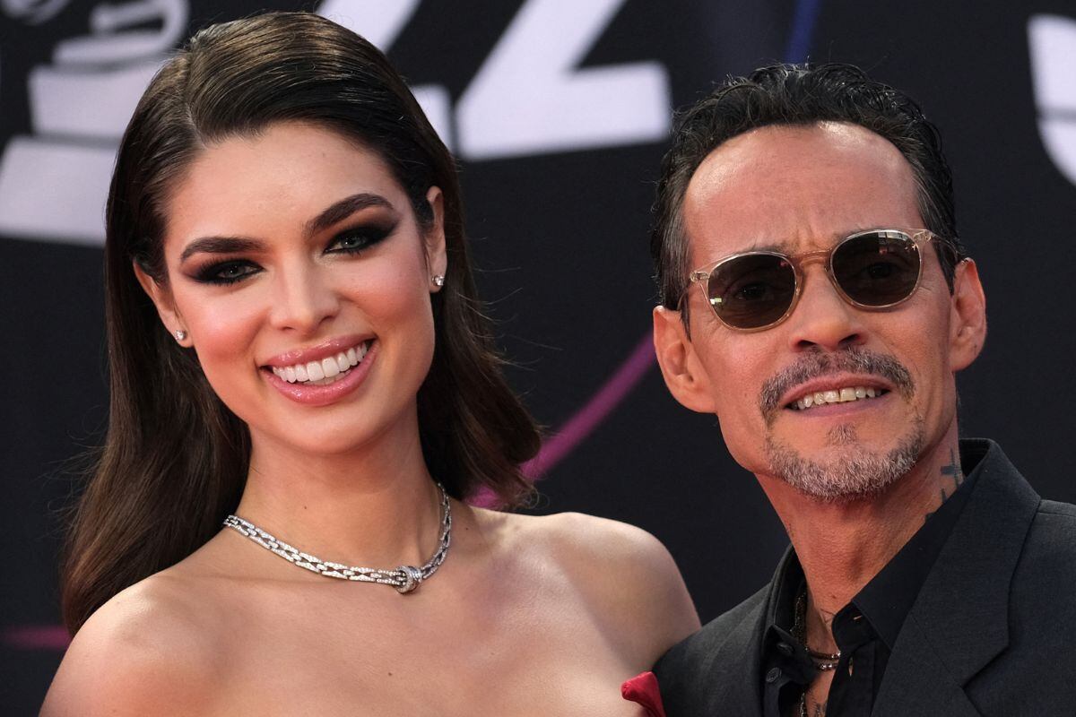 Marc Anthony y Nadia Ferreira se comprometieron en el 2022 (Foto: AFP)