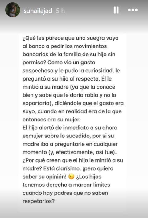 Suhaila Jad vuelve a lanzar nueva publicación tras ruptura con André Carrillo. ¿Arremetió contra la madre de él?.