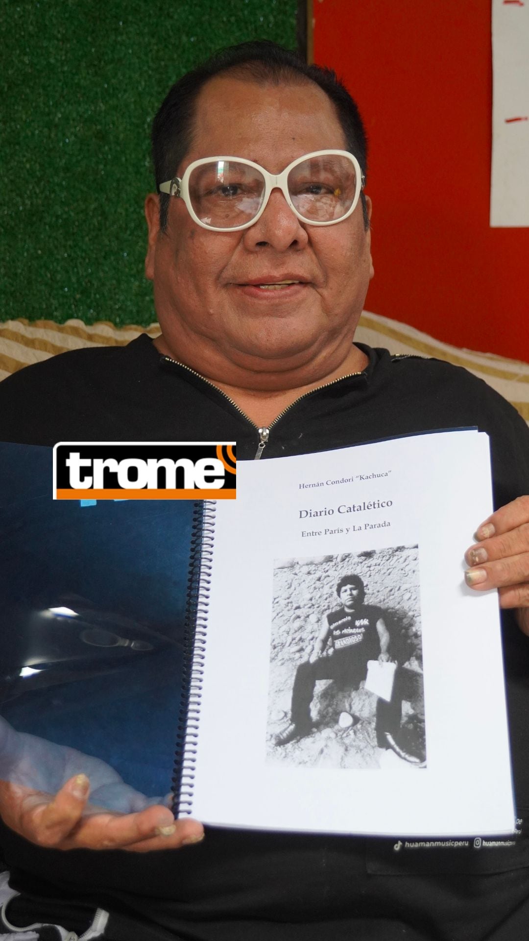 Hernán Condori, 'Cachuca', se siente feliz por la pronta aparición de su libro ‘Diario Cataléptico. Entre Paris y La Parada’.