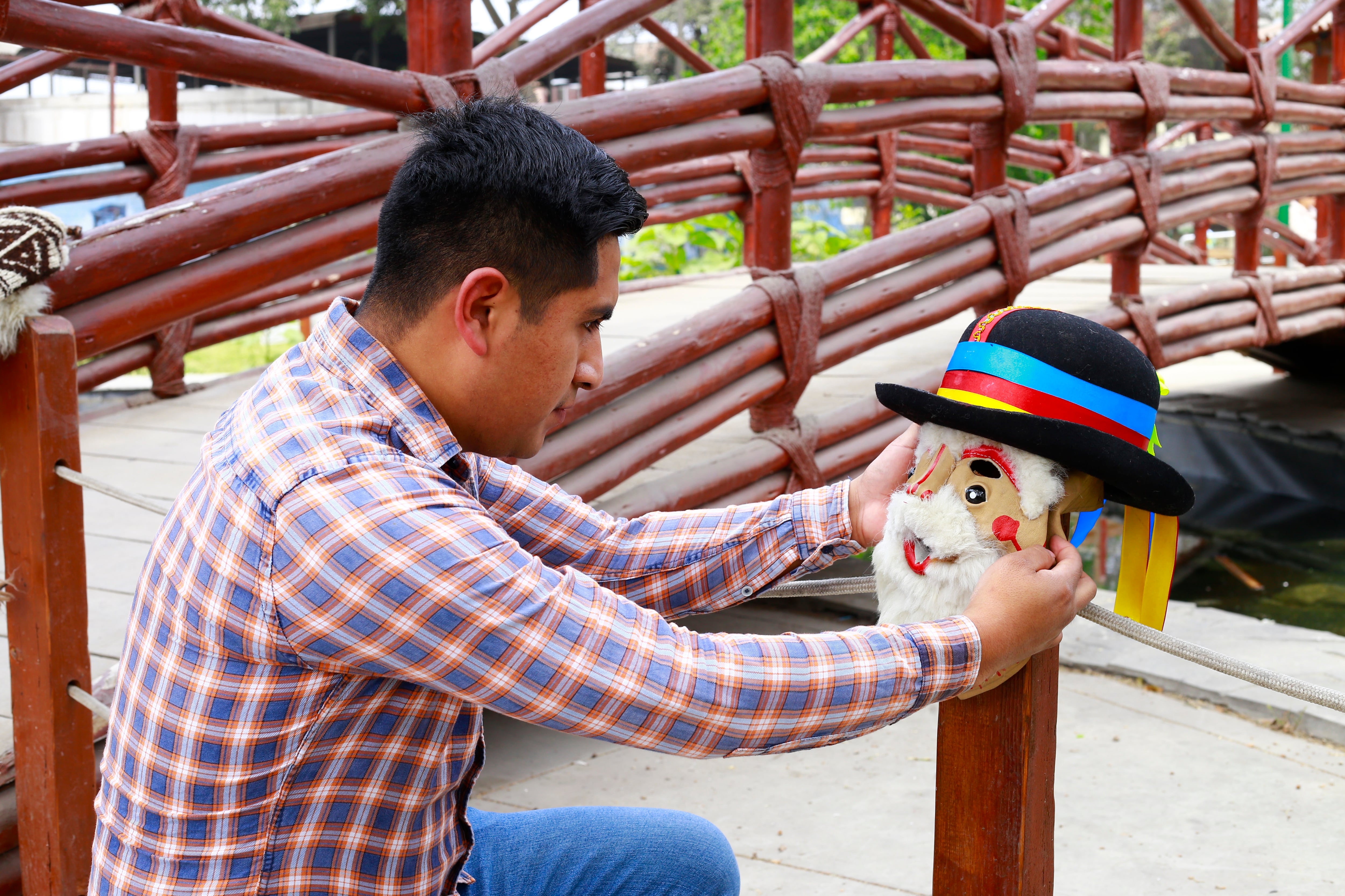 Jorge Franco respeta las tradiciones y costumbres de la tunantada y de cada baile folclórico. Foto: Jessica Vicente.