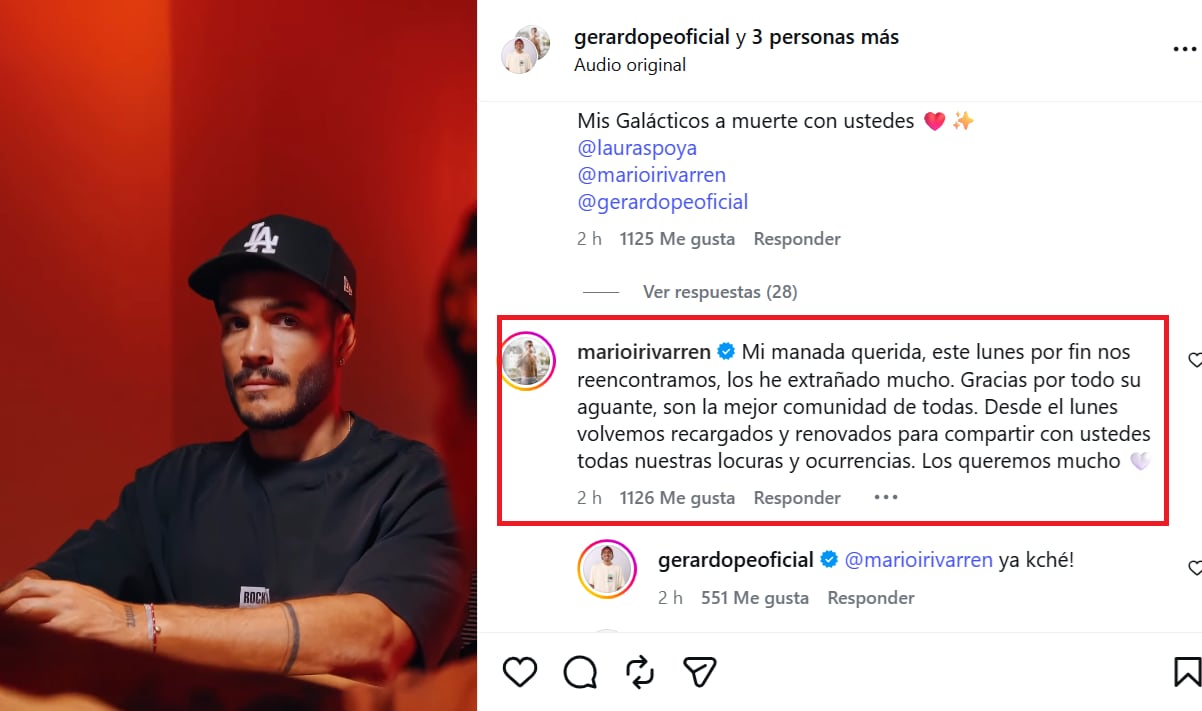 Mario Irivarren anuncia el regreso de 'La Manada' tras ampay.