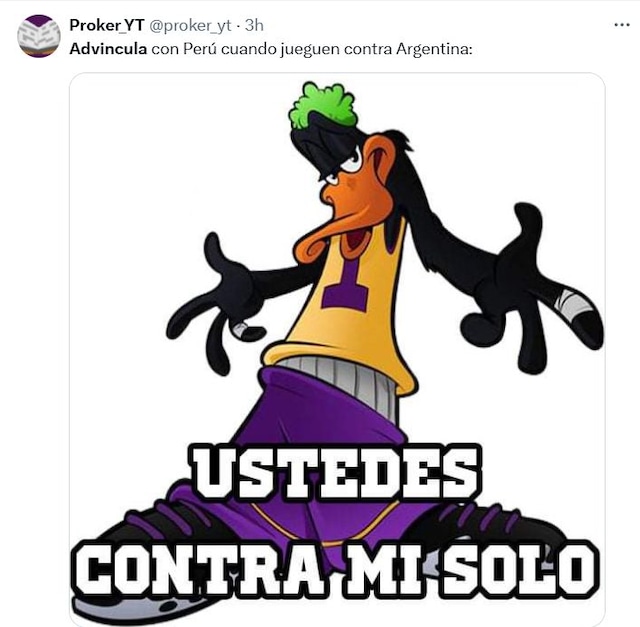 Los memes del Argentina vs Perú (Foto: Twitter)