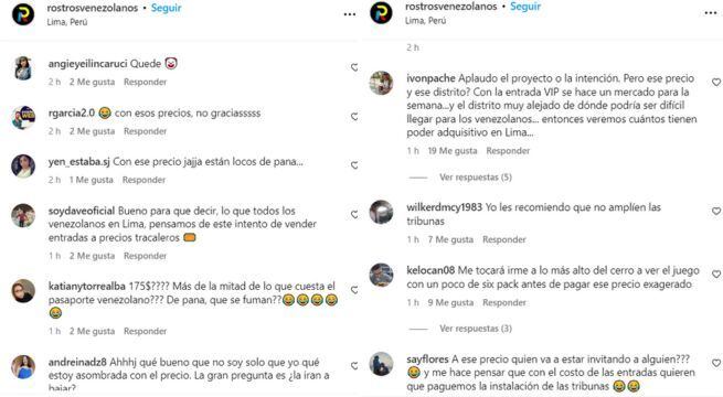 Hinchas no están conformes con los precios.