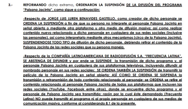 Resolución Paisana Jacinta.